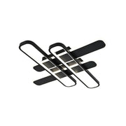 LED chandelier with remote control AFINA 120W, 4 Elements, Cold/Warm/Neutral light, Dimmable, Black