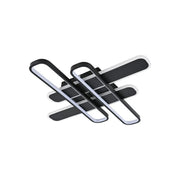 LED chandelier with remote control AFINA 120W, 4 Elements, Cold/Warm/Neutral light, Dimmable, Black