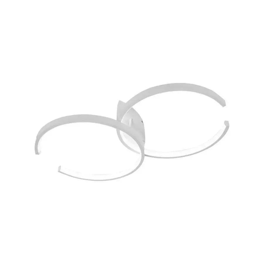 LED chandelier with remote control NOAH 64W, 2 Elements, Cold/Warm/Neutral light, Dimmable, White