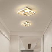VERTEX Matrix LED Chandelier Overlapping Diamonds, 44W, 2 Diamonds, Cold/Warm/Neutral Light, White