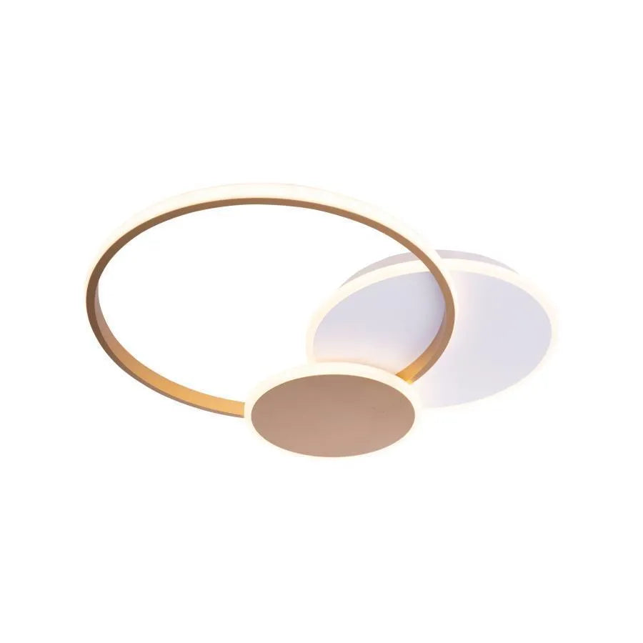 LED chandelier with remote control KILLIAN 71W, 3 Circles, Cold/Warm/Neutral light, Dimmable, White Gold