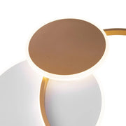 LED chandelier with remote control KILLIAN 71W, 3 Circles, Cold/Warm/Neutral light, Dimmable, White Gold