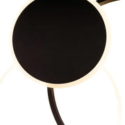 LED chandelier with remote control KILLIAN 71W, 3 Circles, Cold/Warm/Neutral light, Dimmable, Black White