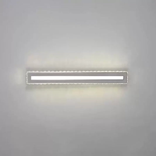 PIERCE 35W crystal LED chandelier, Linear, Cold/Warm/Neutral light, Silver