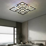 Quadria Supremo LED Chandelier, 5X Elements, RGB 198W, Premium Chrome & Stainless Steel, Warm/Cold/Neutral light