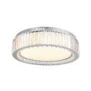 Crystal LED Chandelier with Remote Control Angelina 80W Dimmable Silver