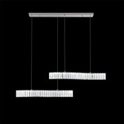 Crystal LED Chandelier with Remote Control Merve 24W Glossy Chrome