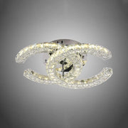 Shia 27W Dimmable Crystal LED Chandelier with Remote Control Silver