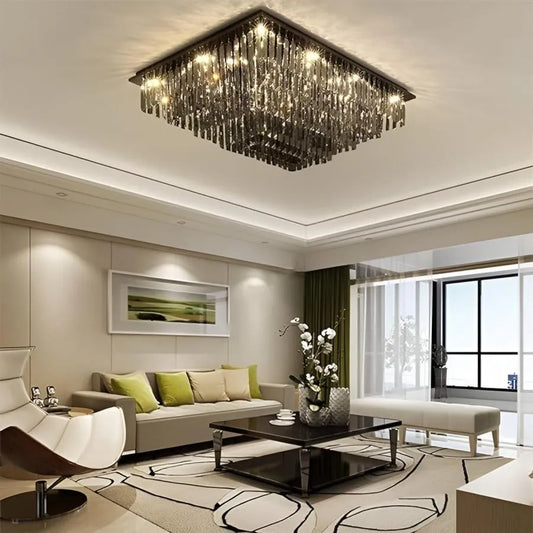 LED Crystal Chandelier 57W, Xanthi, Silver