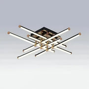 LED Chandelier with Remote Control Delliah 144W Dimmable Black