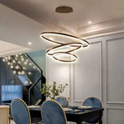 LED Chandelier with Remote Control Emanuelle 152W Dimmable Brown