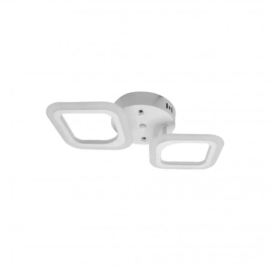ERIKA LED Chandelier, 11W, 2 Squares, Neutral Light, White