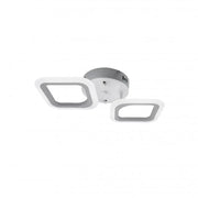 ERIKA LED Chandelier, 11W, 2 Squares, Neutral Light, White