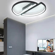 LED Chandelier VECTOR Arcus, Semicircles, 35W, Metallic, Dimmable, Cold/Warm/Neutral Light, Black, Minimal Design
