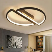 LED Chandelier VECTOR Arcus, Semicircles, 35W, Metallic, Dimmable, Cold/Warm/Neutral Light, Black, Minimal Design