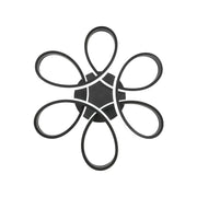 LED chandelier with remote control ELON 120W, Wavy, Cold/Warm/Neutral light, Dimmable, Black