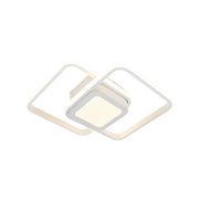 DUOFORM LED Chandelier 36W, 3 Squares, Cold/Warm/Neutral light, White