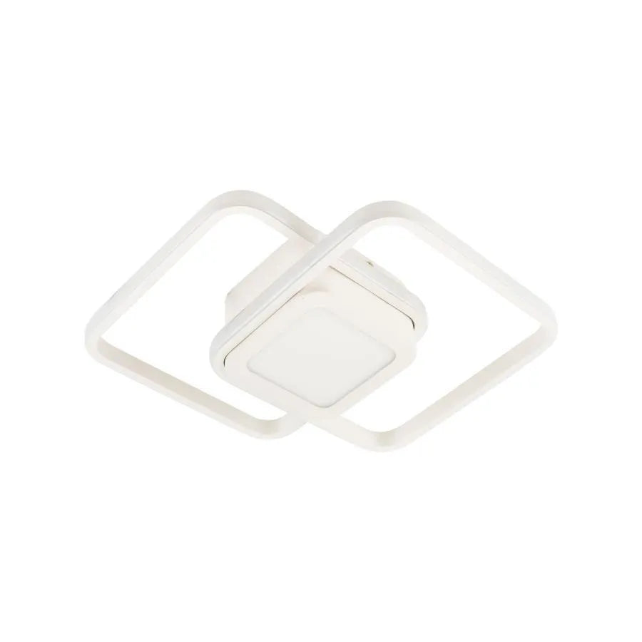 DUOFORM LED Chandelier 36W, 3 Squares, Cold/Warm/Neutral light, White