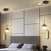 GILONA 42W suspended LED chandelier, Cold/Warm/Neutral light, Black