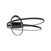 ORBITA LED Chandelier with Remote Control, 140W, Cold/Warm/Neutral Light, Dimmable, Black