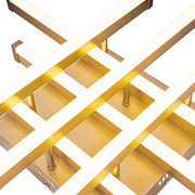 LED chandelier with remote control MORA 120W, 6 Elements, Linear, Cold/Warm/Neutral light, Dimmable, Shiny Gold