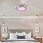 RGB LED Chandelier with Remote Control Meira, 180W, Dimmable, Acrylic, RGB, White