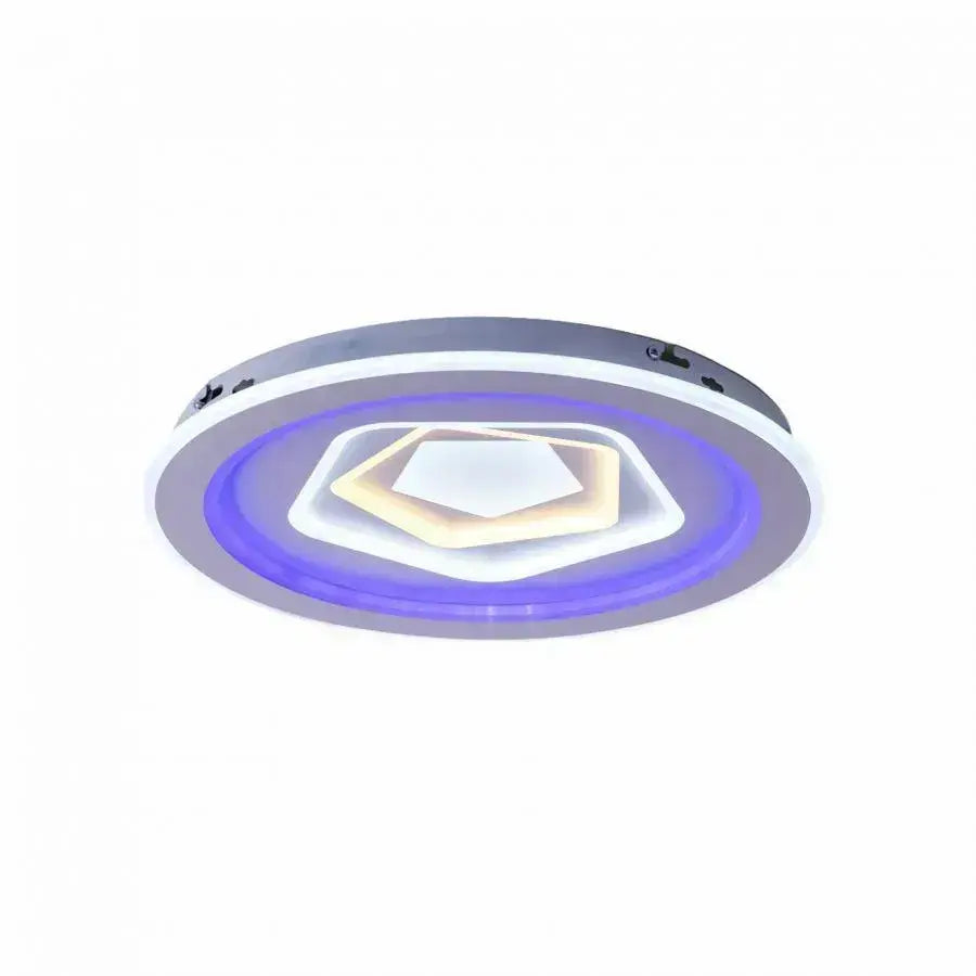 RGB LED Chandelier with Remote Control Meira, 180W, Dimmable, Acrylic, RGB, White