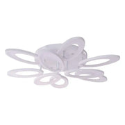 LED Chandelier with Remote Control SUNFLOWER 98W 9 Elements Cold/Warm/Neutral Light Dimmable White