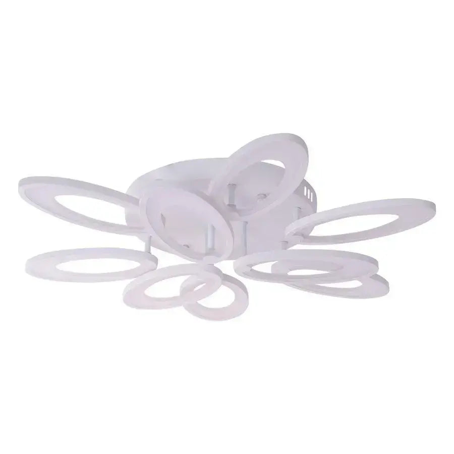 LED Chandelier with Remote Control SUNFLOWER 98W 9 Elements Cold/Warm/Neutral Light Dimmable White