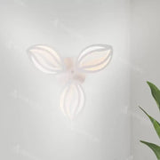 LED chandelier with remote control ORCHID 39W, 3 Petals, Cold/Warm/Neutral light, Dimmable, White