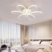 LED chandelier with remote control AYDA 116W, Wavy, Cold/Warm/Neutral light, Dimmable, White