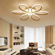 LED chandelier with remote control AYDA 116W, Wavy, Cold/Warm/Neutral light, Dimmable, White