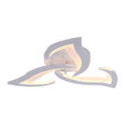 LED Chandelier with Remote Control LOTUS, 48W, 3 Petals, Cold/Warm/Neutral Light, Dimmable, White