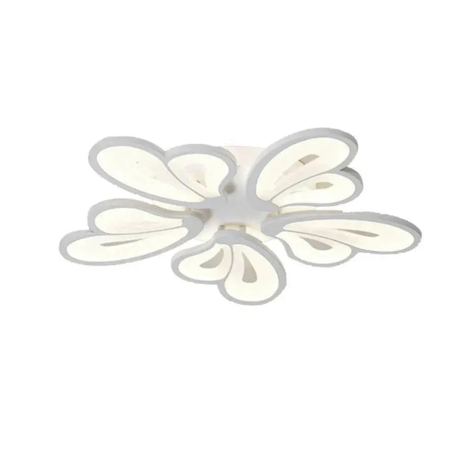 LED chandelier with remote control BLOSSOM 69W, 5 Petals, Cold/Warm/Neutral light, Dimmable, White