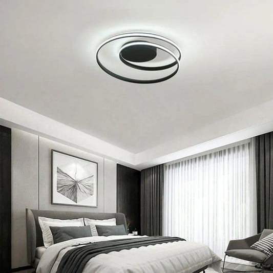 LED chandelier with remote control VECTOR ARCADIA 57W, Cold/Warm/Neutral light, Dimmable, Black