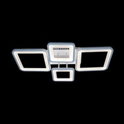 LED chandelier with remote control ELLA 85W, 4 Squares, Cold/Warm/Neutral light, Dimmable, White