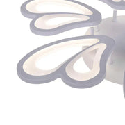 LED Chandelier with Remote Control BLOSSOM, 72W, 6 Petals, Cold/Warm/Neutral Light, Dimmable, White