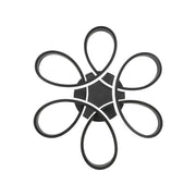 LED chandelier with remote control HELIX 108W, Cold/Warm/Neutral light, Dimmable, Black