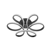 LED chandelier with remote control HELIX 108W, Cold/Warm/Neutral light, Dimmable, Black