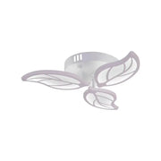 LED Chandelier with Remote Control LAURICE, 33W, 3 Petals, Cold/Warm/Neutral Light, Dimmable, White
