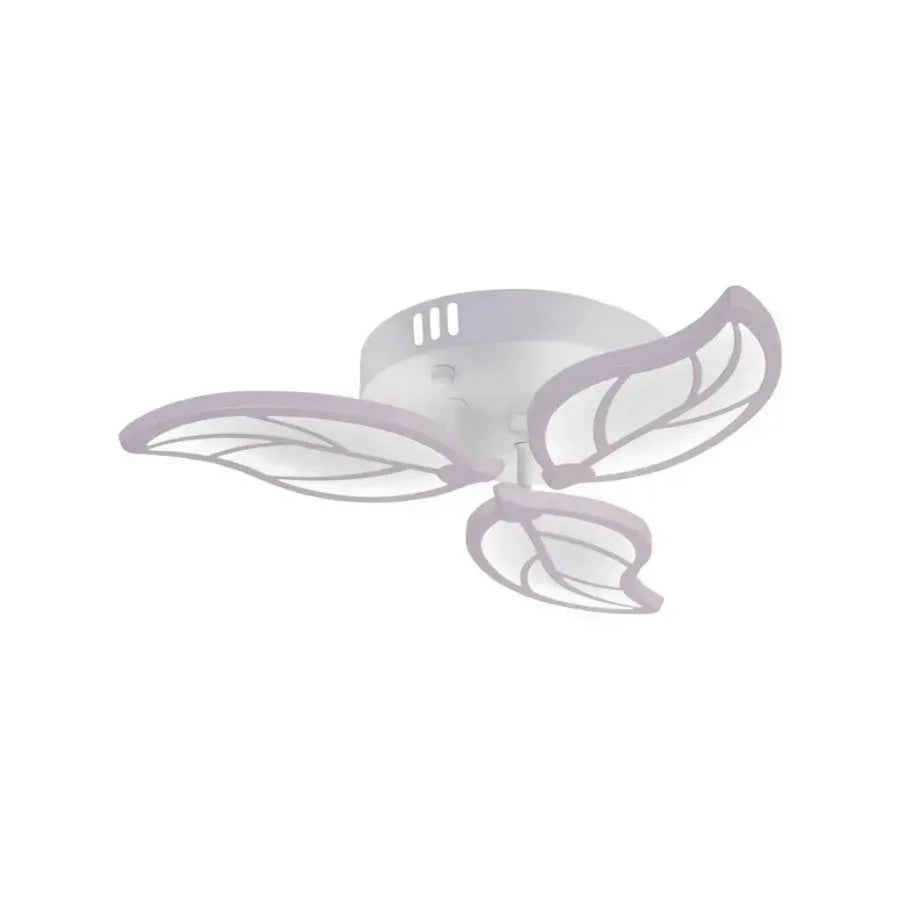 LED Chandelier with Remote Control LAURICE, 33W, 3 Petals, Cold/Warm/Neutral Light, Dimmable, White