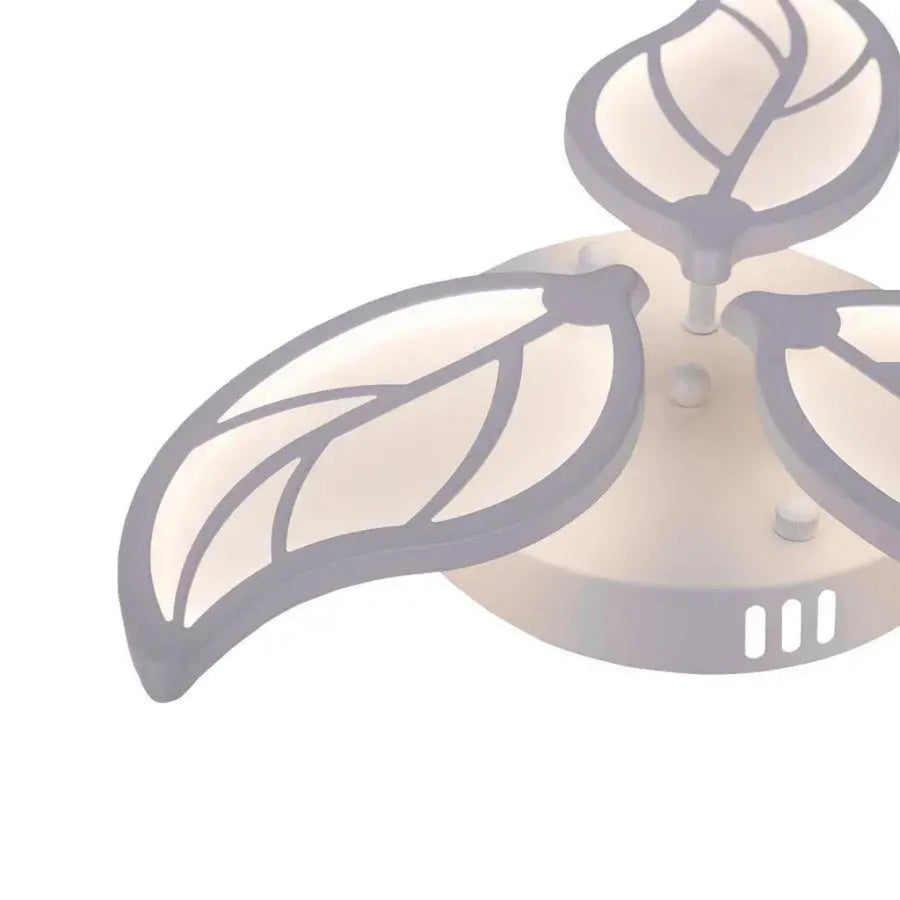 LED Chandelier with Remote Control LAURICE, 33W, 3 Petals, Cold/Warm/Neutral Light, Dimmable, White