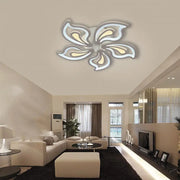 GLORIOSA LED Chandelier with Remote Control, 150W, 5 Petals, Cold/Warm/Neutral Light, Dimmable, White