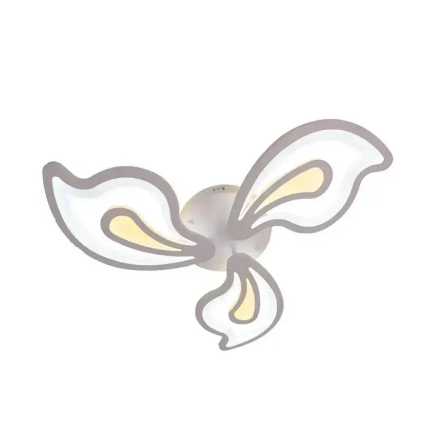 LED chandelier with remote control GLORIOSA 68W, 3 Petals, Cold/Warm/Neutral light, Dimmable, White