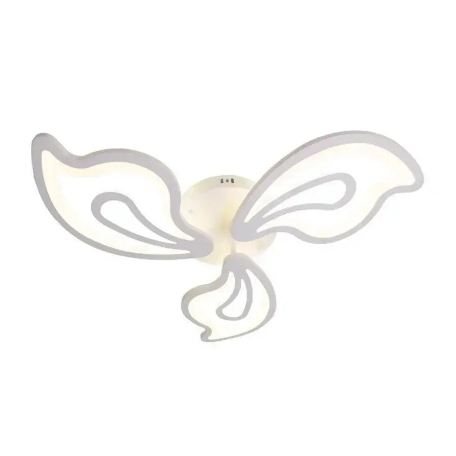 LED chandelier with remote control GLORIOSA 68W, 3 Petals, Cold/Warm/Neutral light, Dimmable, White