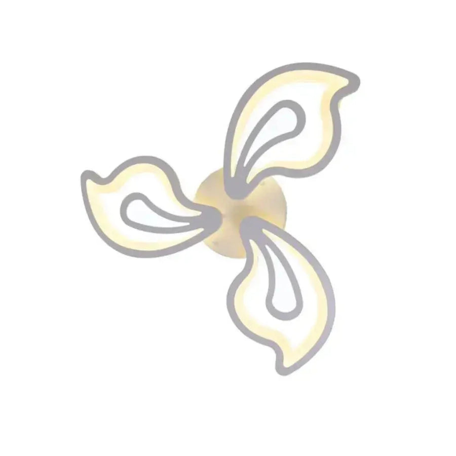 LED chandelier with remote control GLORIOSA 68W, 3 Petals, Cold/Warm/Neutral light, Dimmable, White