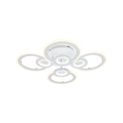 LED chandelier with remote control KADE 72W, 4 Circles, Cold/Warm/Neutral light, Dimmable, White