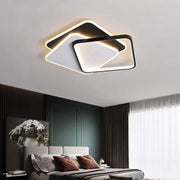 Osanna 128W Dimmable LED Chandelier with Remote Control Black and White