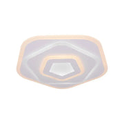 LED chandelier with remote control PENTAGON 59W, Cold/Warm/Neutral light, White