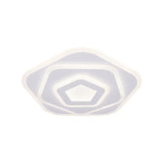 LED chandelier with remote control PENTAGON 59W, Cold/Warm/Neutral light, White